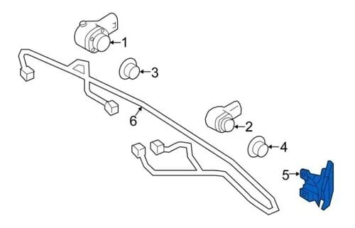 LR054411 - ARKA KÖR NOKTA SENSÖRÜ SOL (3.0LV6) - Land Rover