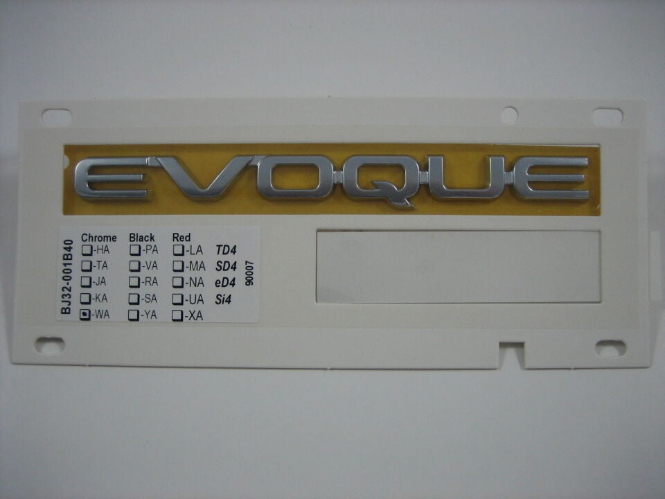 LR035431 - ARKA BAGAJ EVOQUE YAZI KIRMIZI (EVOQUE) - Land Rover