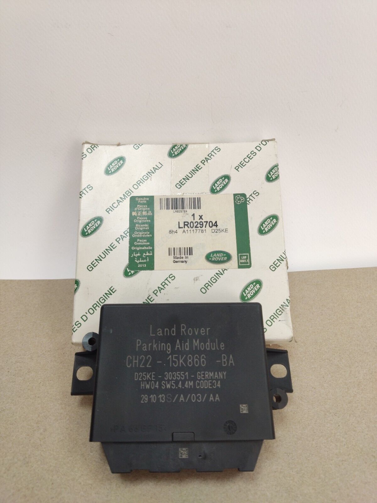 LR029704 - PARK SENSÖR BEYNİ 3.0 (SPORT/DİSC.S4) - Land Rover