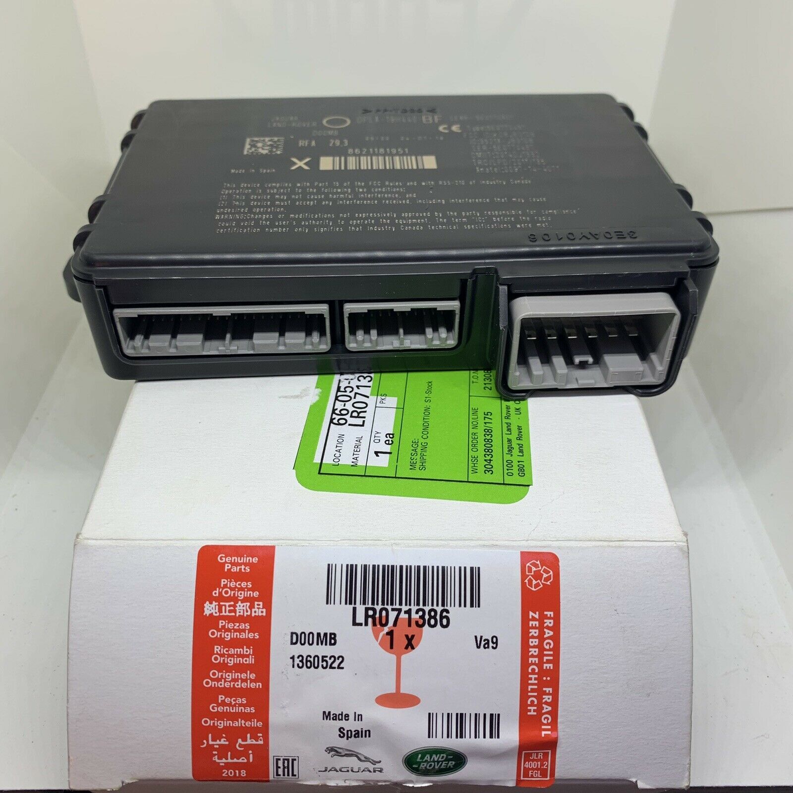 LR071386 - ALARM KONTROL MODÜL (NWD4/EVOQUE) - Land Rover