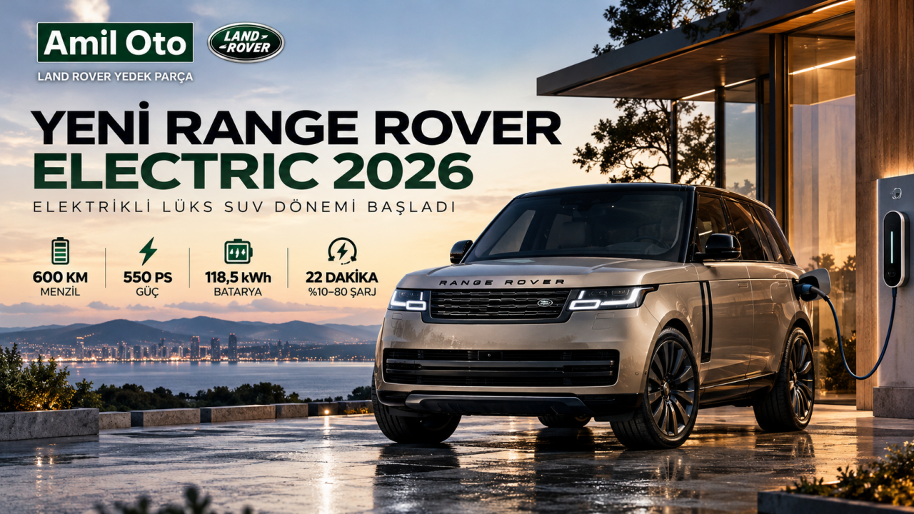 Yeni Range Rover Electric 2026 Tanıtıldı: Menzili, Bataryası ve Teknik Özellikleri