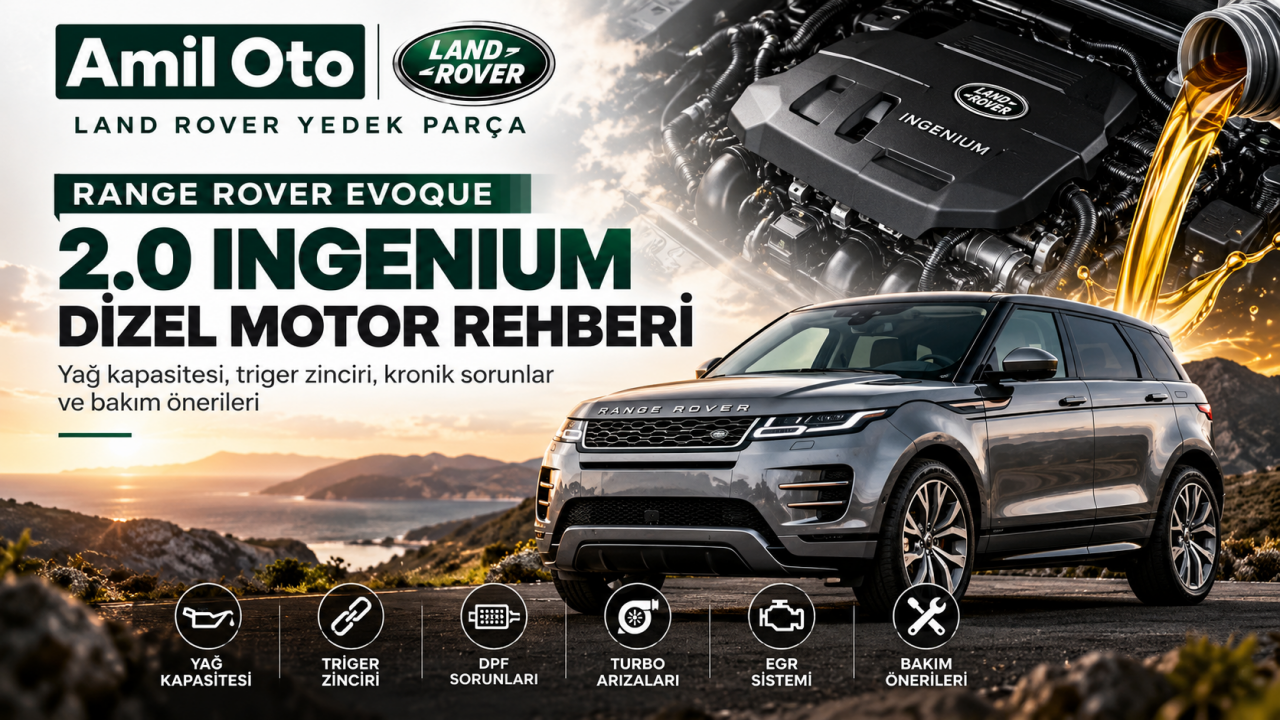 Range Rover Evoque 2.0 Ingenium Dizel Motor: Yağ Kapasitesi ve Kronik Sorunlar