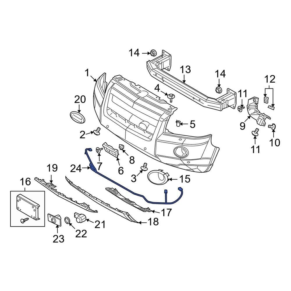 LR001757 - ÖN PARK SENSÖR TESİSATI (FRL-2) - Land Rover