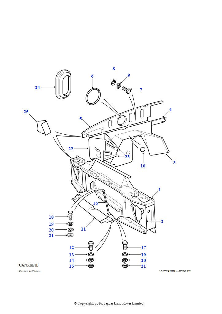 ALR2348 - PODYA SACI-SAĞ (DISC.S1 RR 1985) - Land Rover