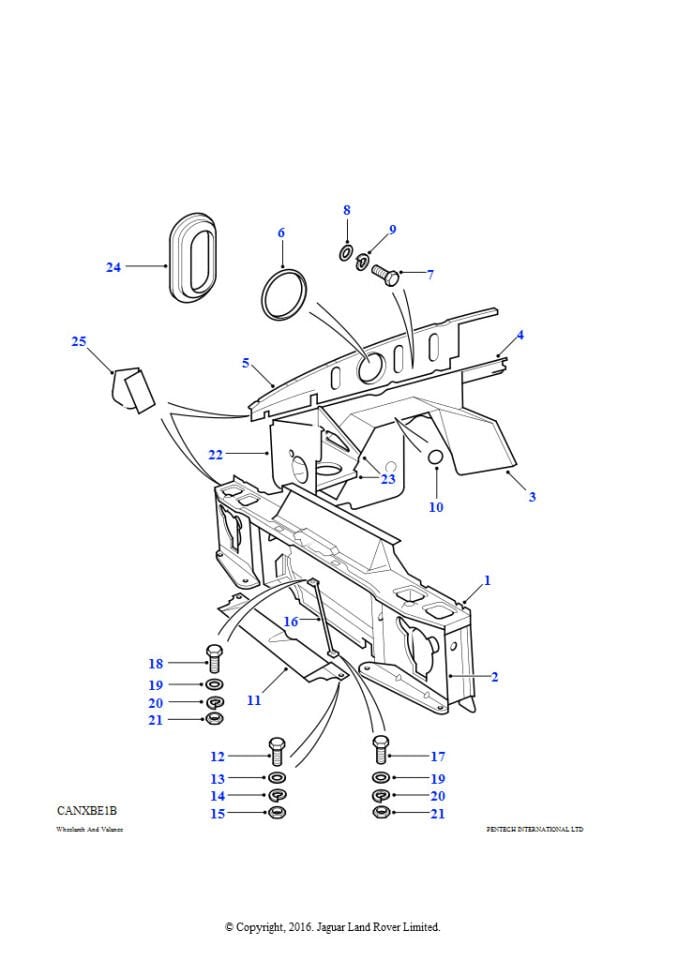 ALR2348 - PODYA SACI-SAĞ (DISC.S1 RR 1985) - Land Rover