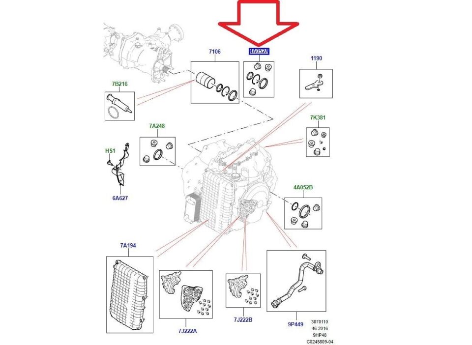 LR123856 - DİFFERANSİYEL YAĞ KEÇE KİTİ (2.0L/EVOQUE/DİSC.SPORT) - Land Rover