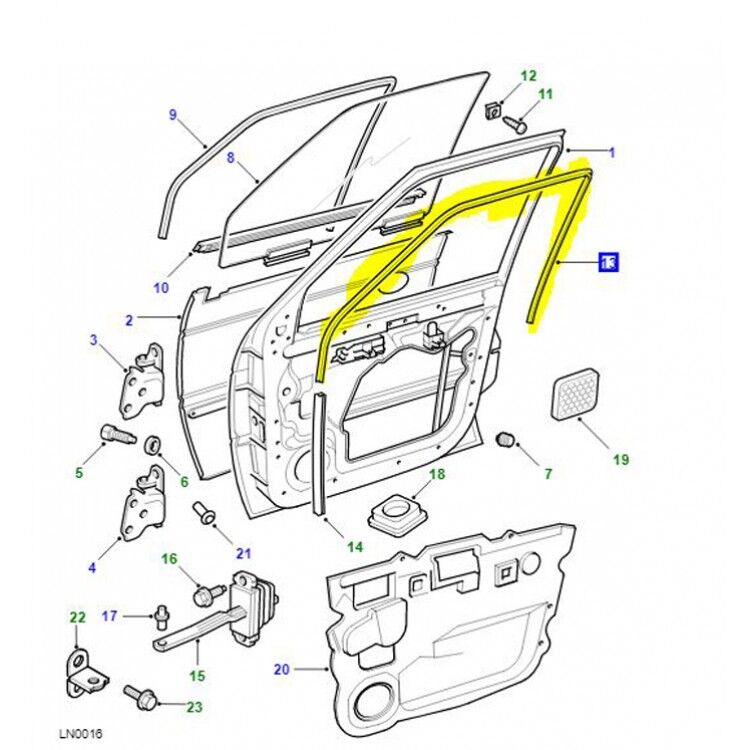 ALR8232 - ÖN KAPI FİTİL SAĞ (RR CLASSİC) - Land Rover