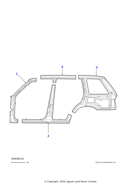 ALR7419 - ORTA DİREK SACI-SOL RR 1995 - Land Rover