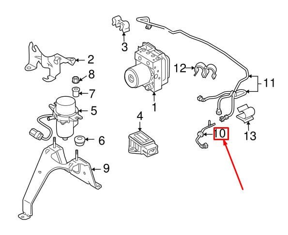 LR018331 - VAKUM POMPA HORTUMU 4.2 SC (SPORT/DİSC.S3-4) - Land Rover