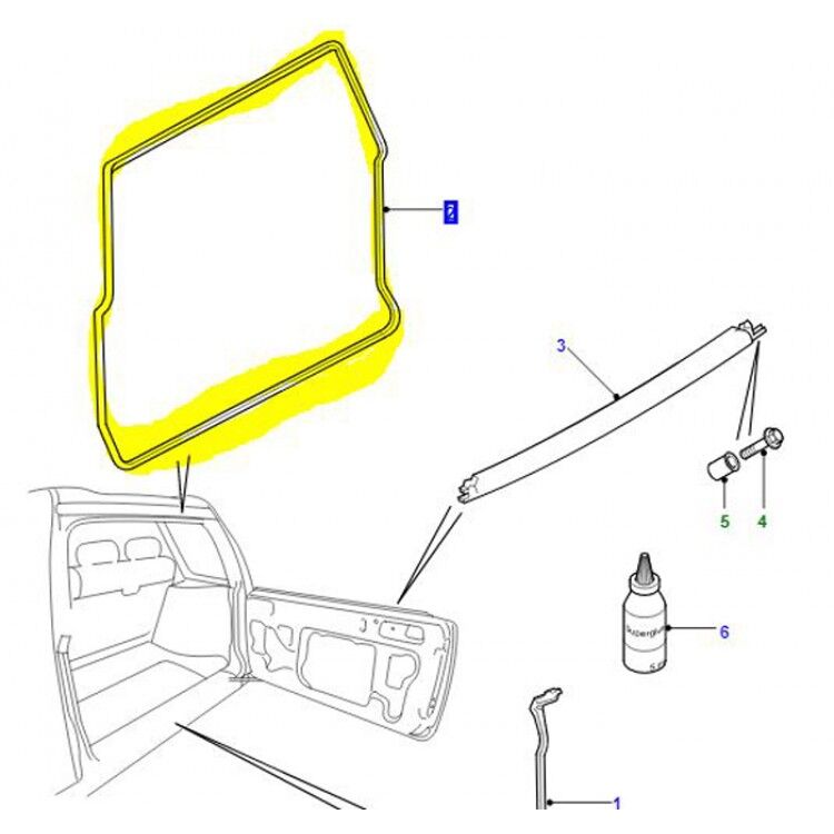 CKE500032 - ARKA BAGAJ LASTİĞİ (1.8/TD4) - Land Rover