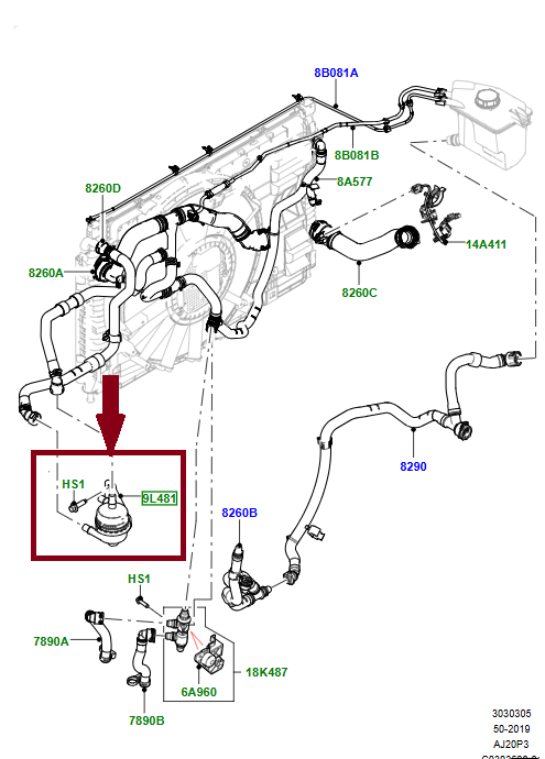 LR135831 - SU AYIRICI SEPERATÖR 1,5 BNZ.(DİSCO-SPORT/NEW EVOQUE) - Land Rover