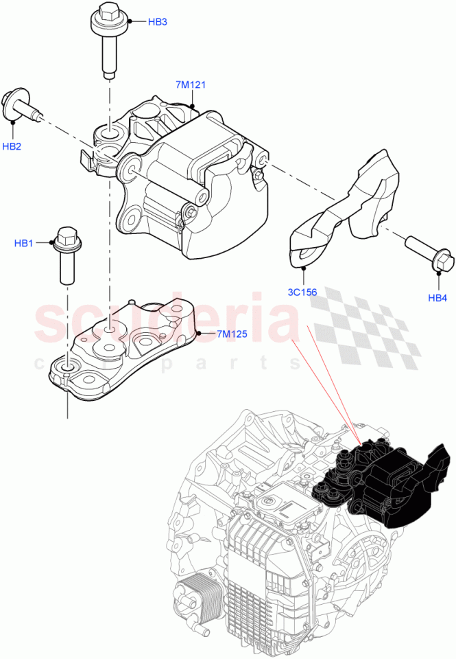 LR177466 - ŞANZIMAN TAKOZU (NEW EVOQUE 19>) - Land Rover