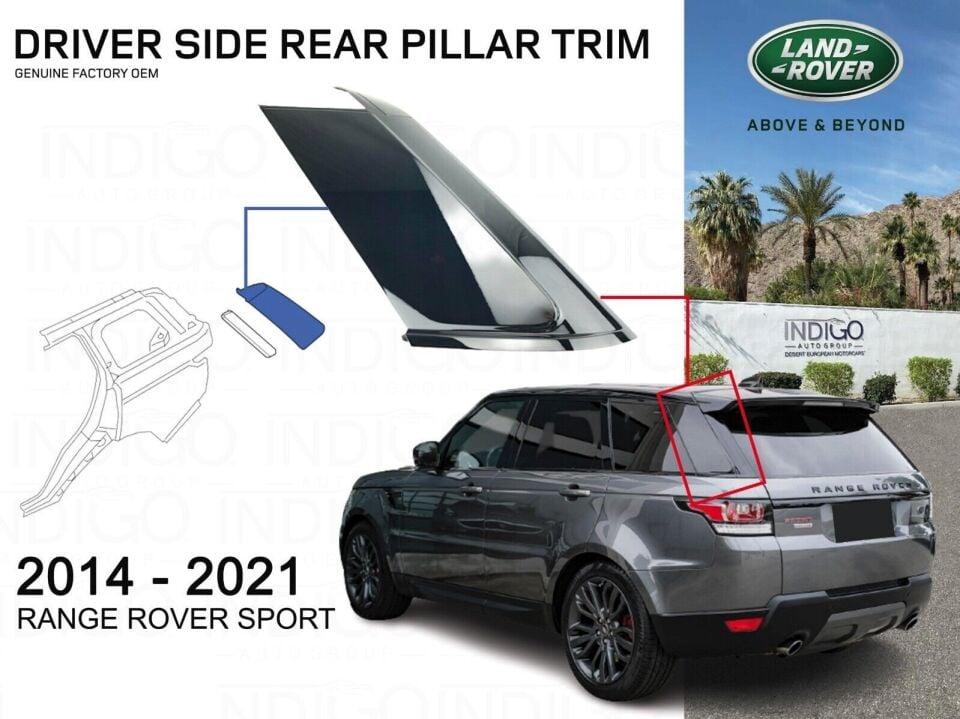 LR102623 - ARKA KÖŞE KAPLAMA SOL (3.0L V6/SPORT) - Land Rover