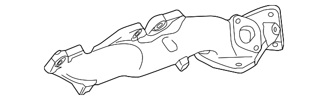 LR061960 - EGZOST MANİFOLD SOL (3.0L V6 VG) - Land Rover