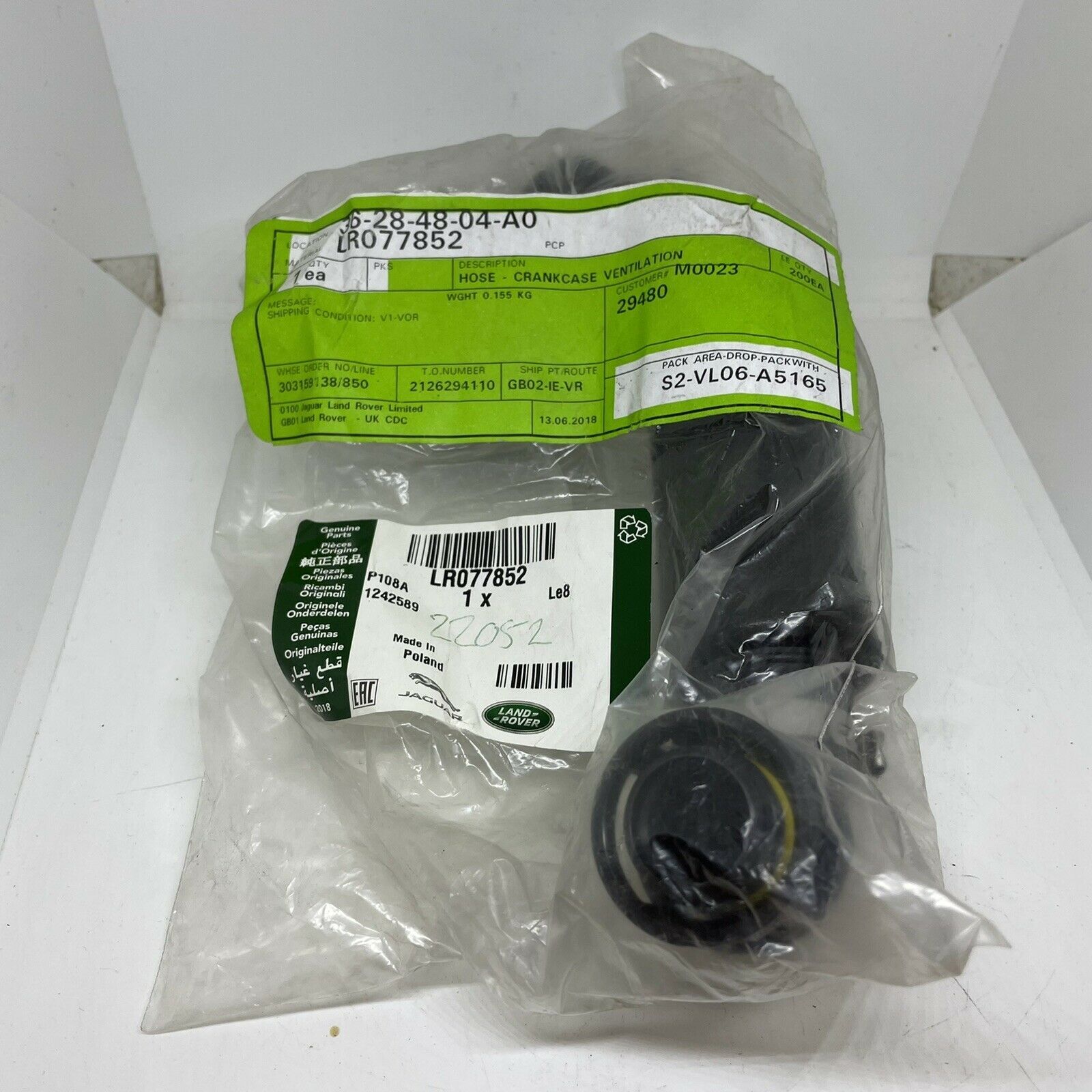 LR077852 - HAVA KAPAK BORUSU 2.0L(DİSCO5) - Land Rover