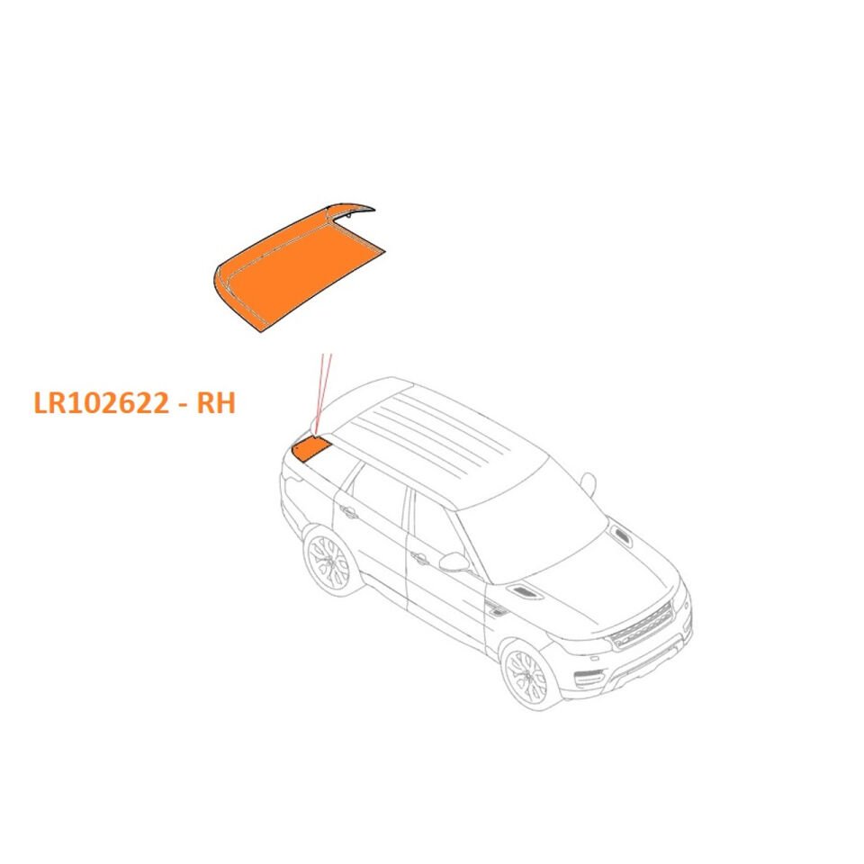 LR102622 - ARKA DİREK KAPLAMA SAĞ (3.0L /SPORT) - Land Rover