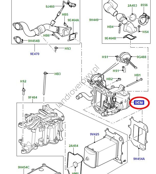 LR033373 - EGR VALFİ (4.4L V8/VOGUE) - Land Rover