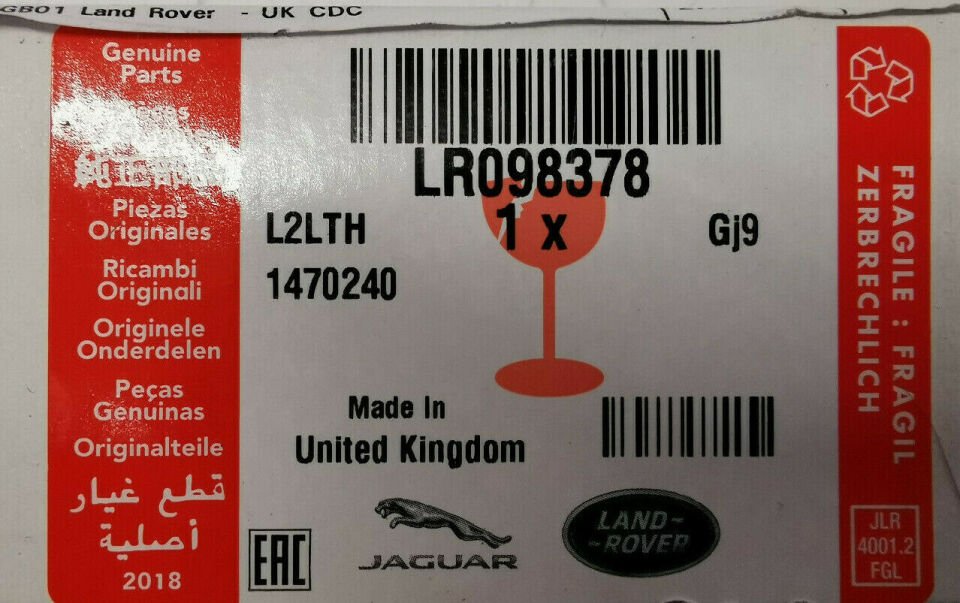 LR098378 - FAR FISKIYE KAPAK SOL (VOGUE 2013) - Land Rover