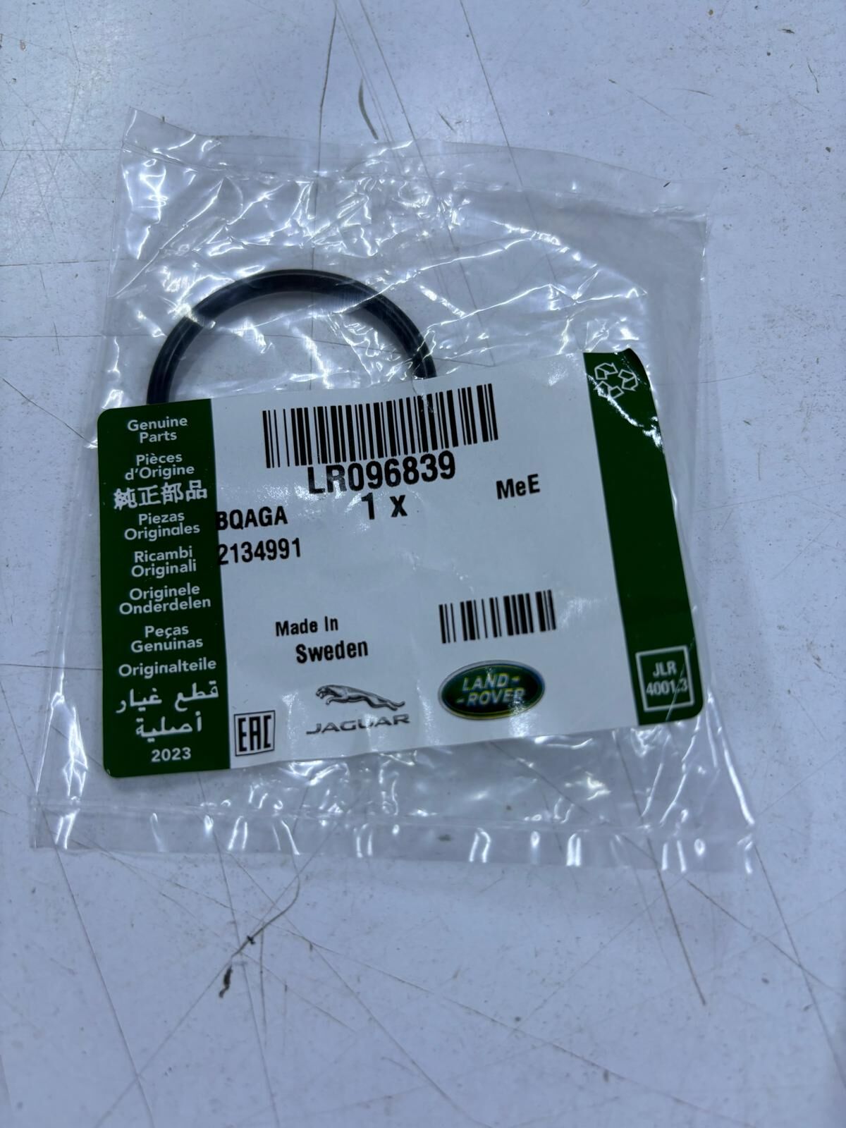 LR096839 - TERMOSTAT HORTUM O-RING 2.0 DZL.(NEW EVOQUE/DİCO-SPORT) - Land Rover