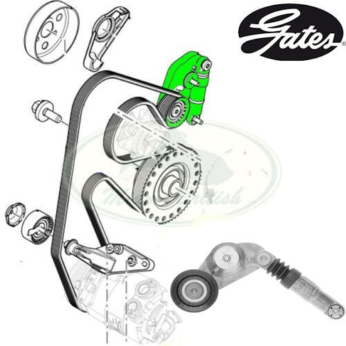 LR034128G - KAYIŞ GERGİSİ (2.0L/LR2/EVOQUE) - İna