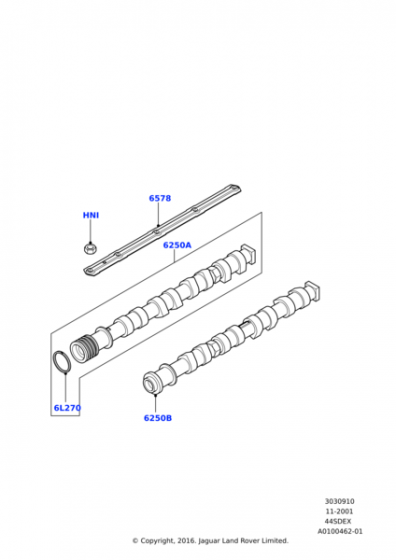 LUC000010 - EGZANTRİK MİL KEÇESİ 4.4 (VOGUE) - Land Rover