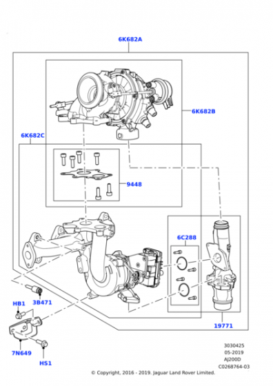 LR112417 - TURBO BYPASS VALF (2.0L) - Land Rover