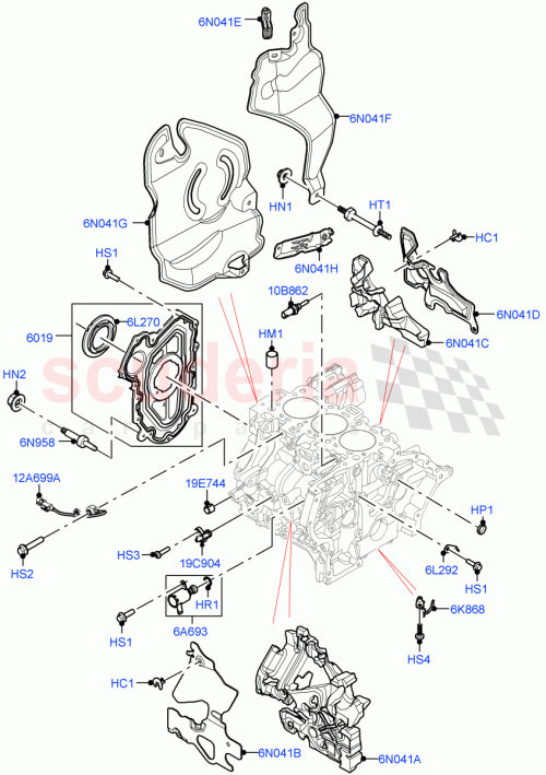 LR125450 - MOTOR ÖN KAPAĞI 1.5L BNZ. (DİSC.SPORT/NEW EVOQUE) - Land Rover