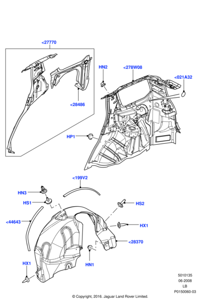 LR002314 - ARKA ÇAMURLUK DAVLUMBAZI SAĞ (FREEL.2) - Land Rover