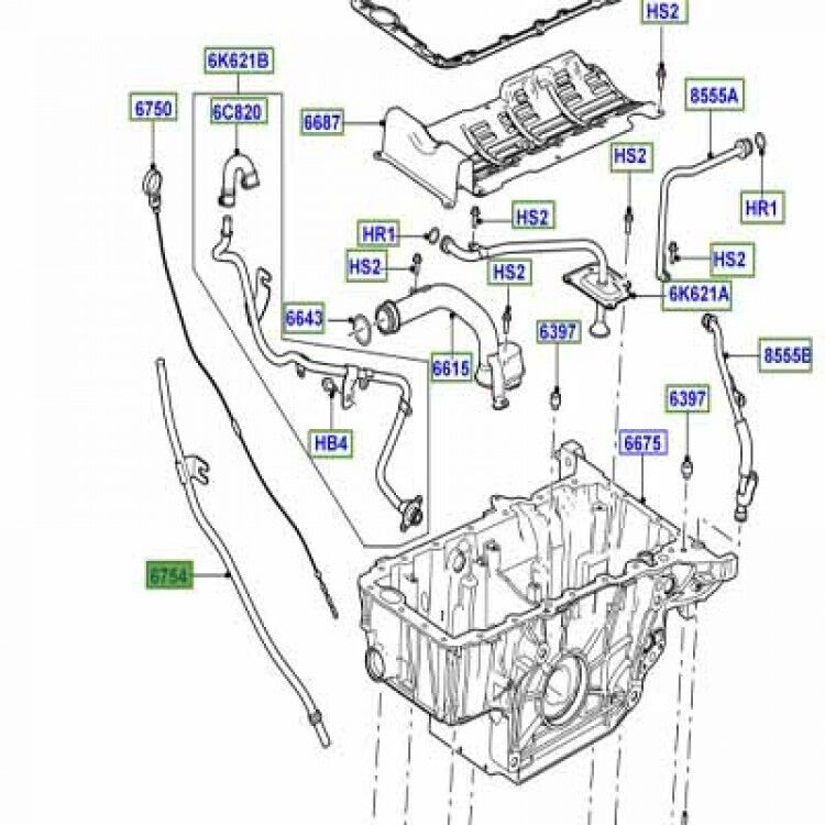 LR002453 - YAĞ ÇUBUĞU BORUSU (3.6/VOGUE) - Land Rover