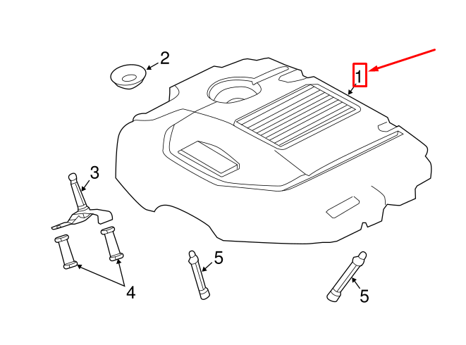LR062496 - MOTOR ÜST KAPAK (RR-2 3.0 2014) - Land Rover