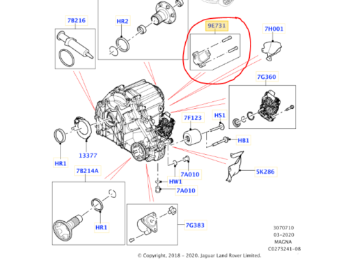 LR111510 - ARAZİ ŞANZIMAN POZİSYON SENSÖRÜ (VOGUE/SPORT/NEW DEF.) - Land Rover