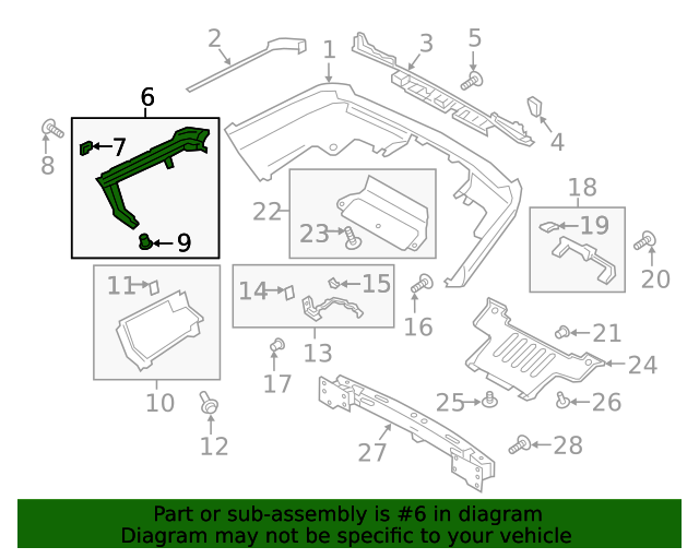 LR117253 - ARKA TAMPON BRAKETİ SAĞ (3.0L V6 VOGUE) - Land Rover
