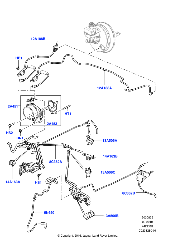 LR046915 - VAKUM HORTUMU (4.4 V8/DİZEL) - Land Rover