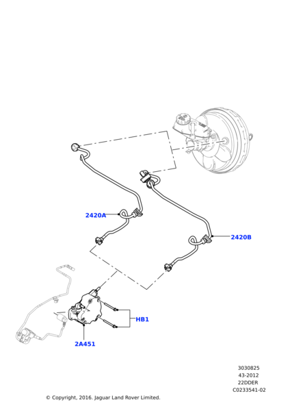 LR023214 - VAKUM HORTUMU (FREEL.2-2) - Land Rover