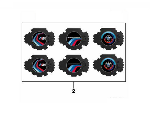 63312469631 - BMW M PREFORMANCE LED KAPI PROJEKTÖRLERİ İÇİN LOGO SETİ | - BMW Group
