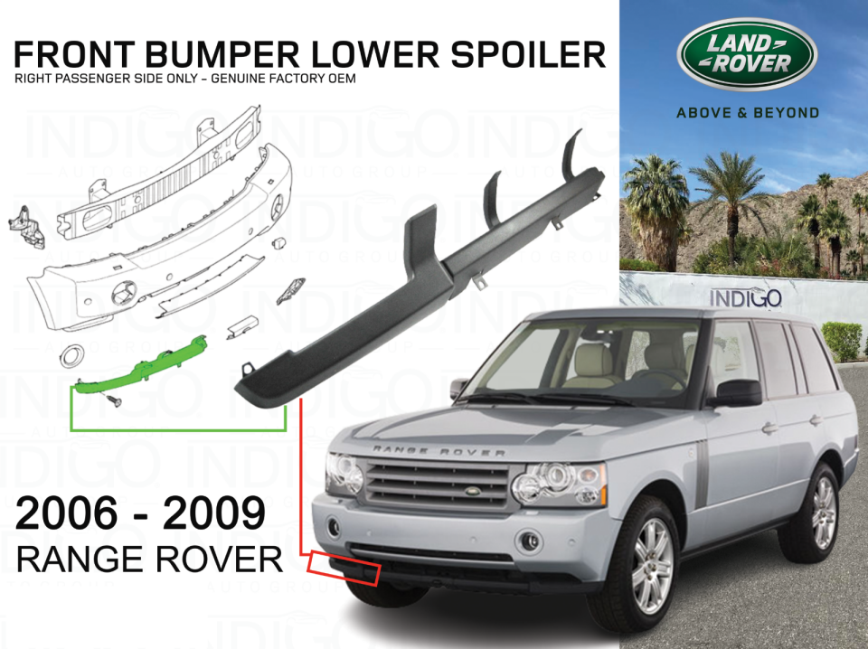 DFB500080 - ÖN TAMPON SPOİLER SAĞ (3.0/4.4/VOGUE) - Land Rover