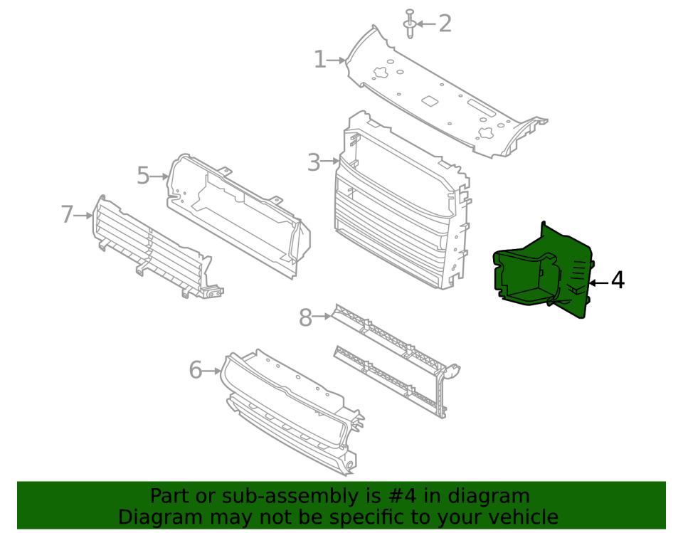 LR130007 - ÖN DEFLEKTÖR SOL (NEW/DEF.) - Land Rover