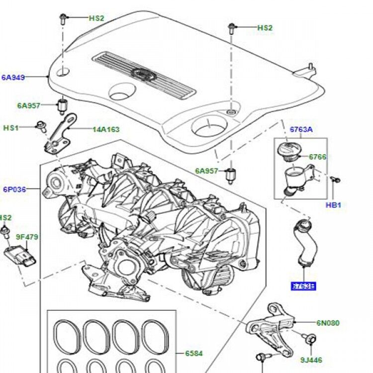LR002837 - YAĞ DOLUM HORTUMU (FRL-2 2.2) - Land Rover