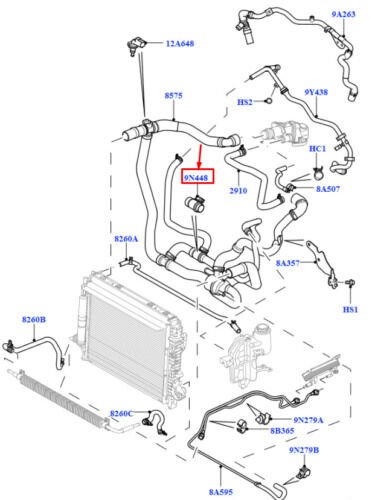 PEI500020 - TERMOSTAT HORTUM DİRSEK (2.7/NWD3) - Land Rover