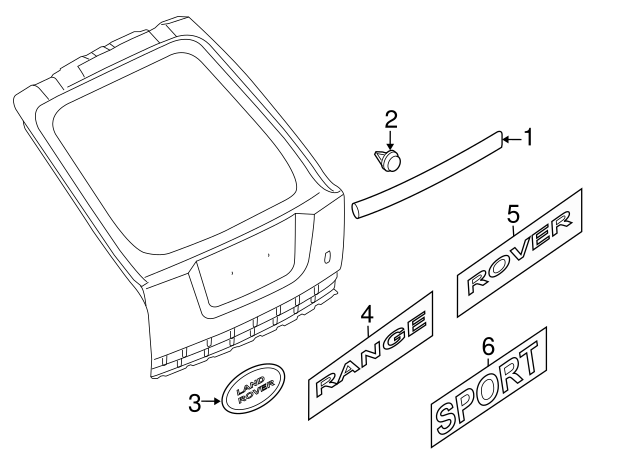 LR014360 - ARKA BAGAJ ALT ÇITASI 3.0 (SPORT) - Land Rover