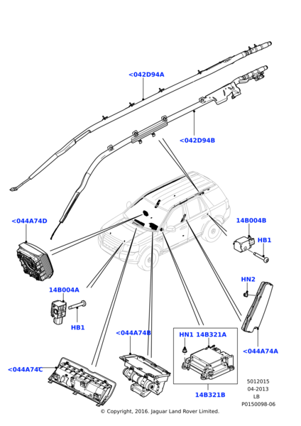 LR010391 - AIRBAG ALT (2.2 ) - Land Rover