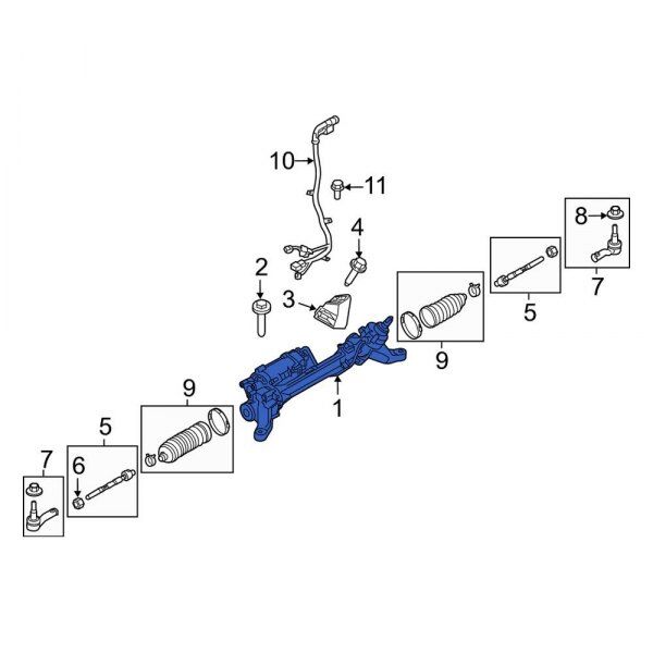 LR143417 - DİREKSİYON KUTUSU ELEKTRİKLİ 3.0L V6 DZL. (VOGUE) - Land Rover