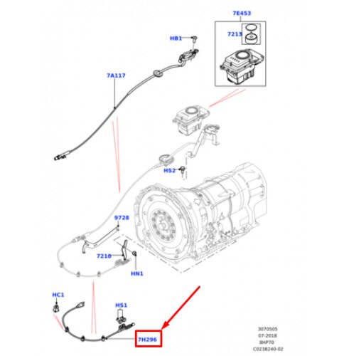 LR054364 - VİTES TELİ ALT (NDW4/RRS/VOGUE ) - Land Rover
