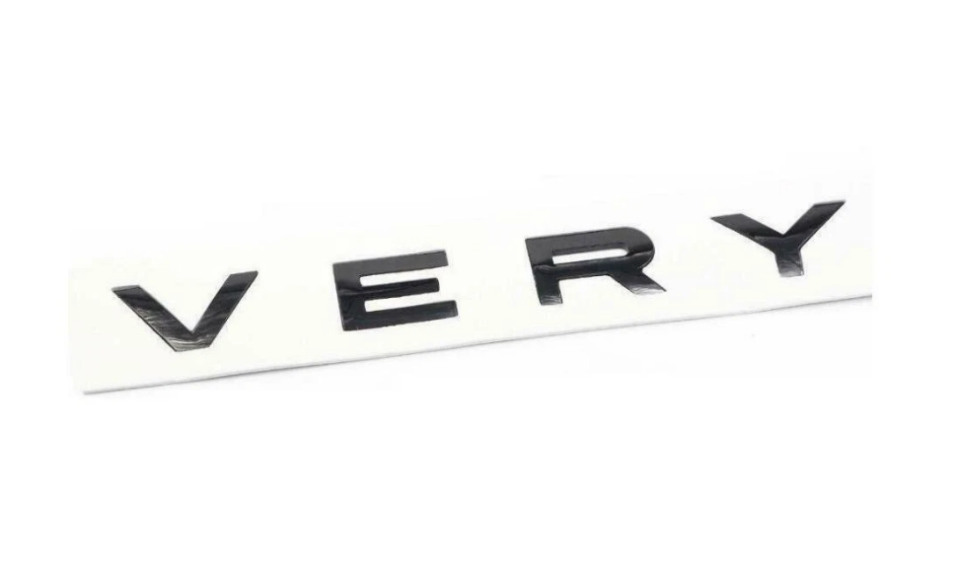 LR082803 - ÖN KAPUT VERY YAZISI/SİYAH (DİSC.S5) - Land Rover