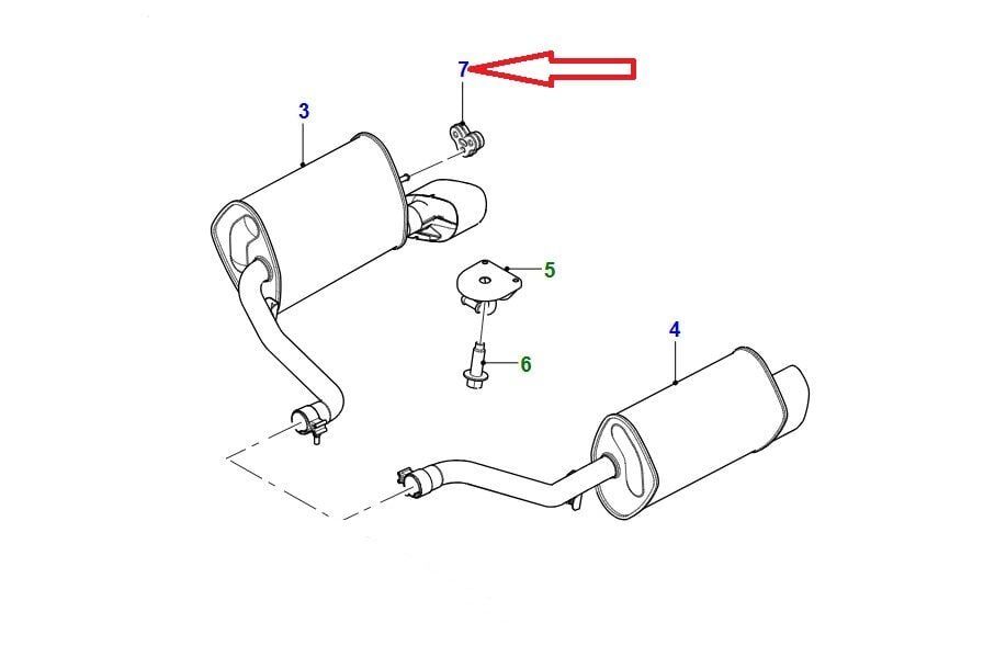 C2C32948 - EGZOZ BAĞLANTI LASTİĞİ (XF/XJ) - Jaguar