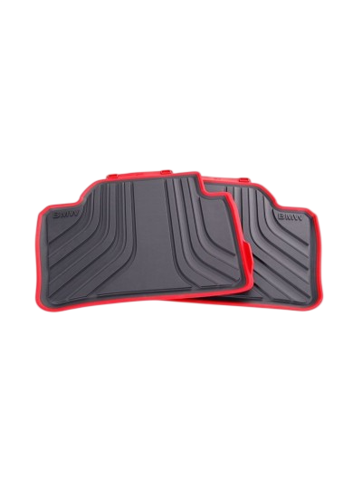 51472219803 - ARKA LASTİK PASPAS TAKIMI | SPORT - KIRMIZI (F30/F30/F36/F80 //M3) - BMW Group