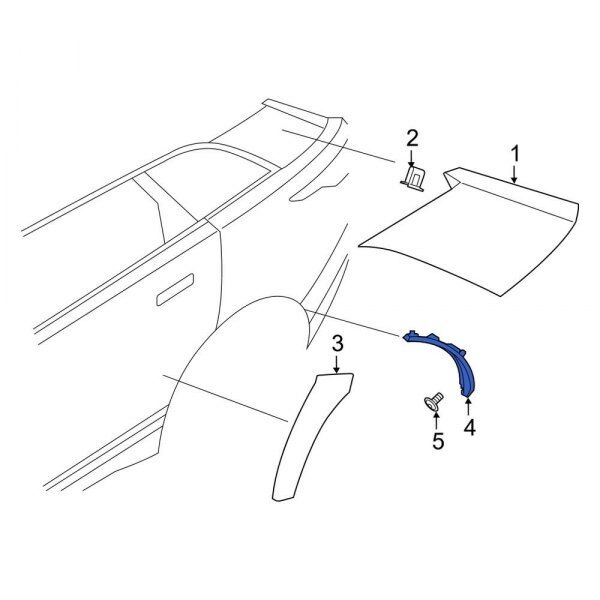 LR092698 - ARKA DODİK KAPLAMA SOL (VELAR) - Land Rover