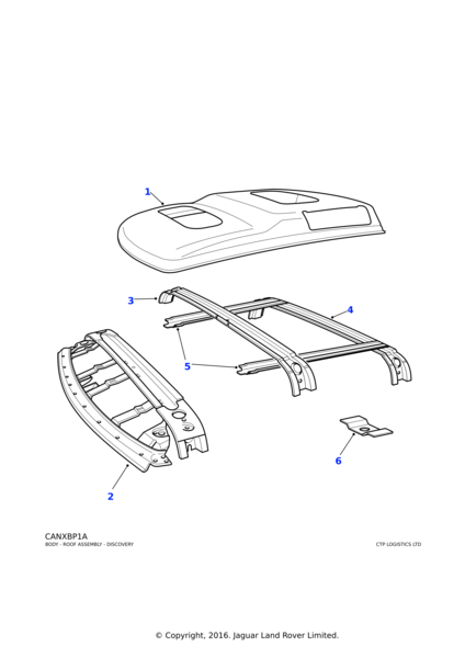 ALR3775 - TAVAN SACI (DİSCOVERY 1) - Land Rover