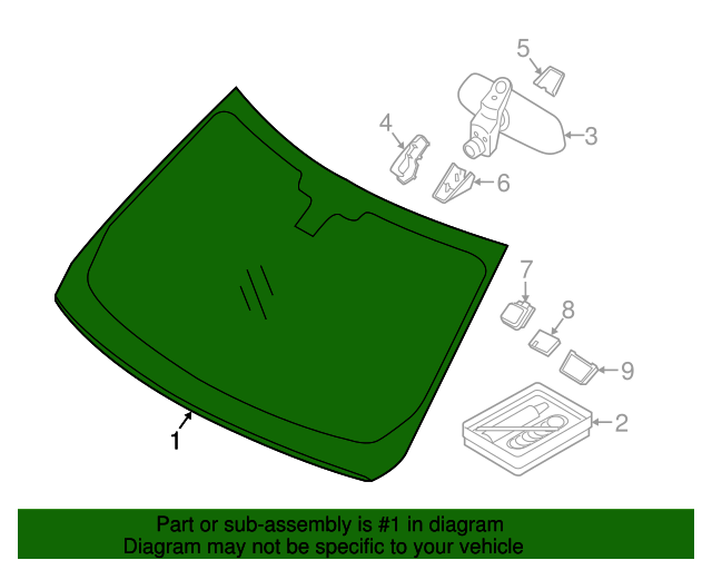 LR086062 - ÖN CAM/REZİSTANSLI/CLİMATE/HEAD UP (3.0V6 D/VOGUE) - Land Rover