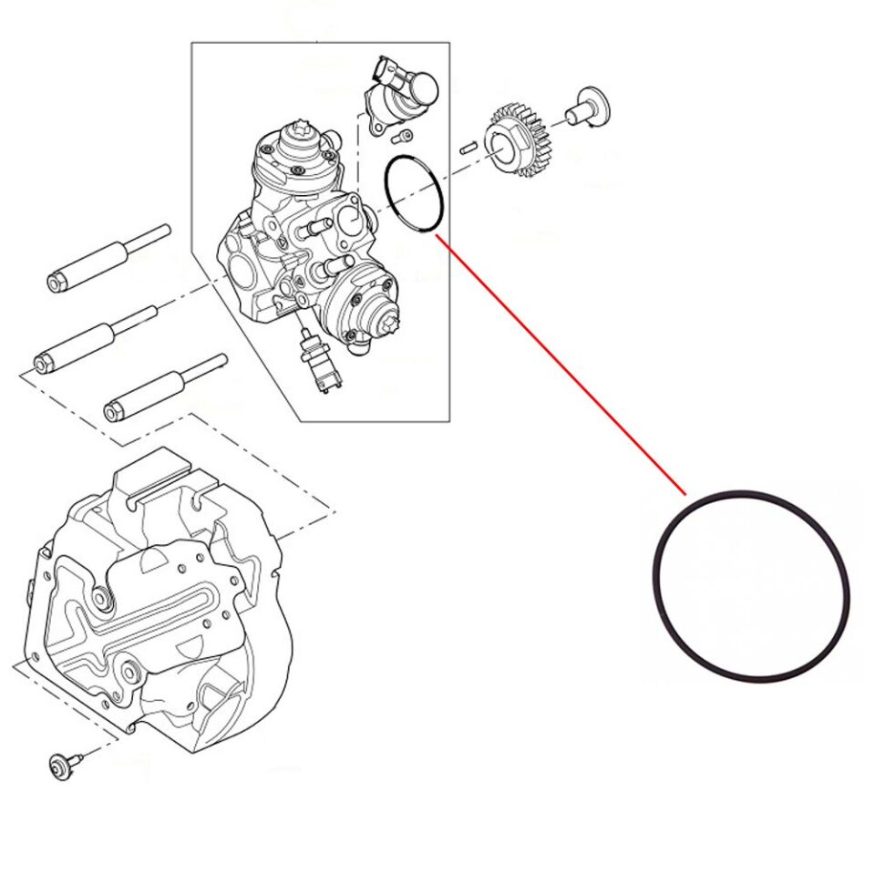 LR023170 - YÜKSEK BASINÇ POMPA KEÇESİ 4.4L V8 DZL (VOGUE/SPORT) - Land Rover